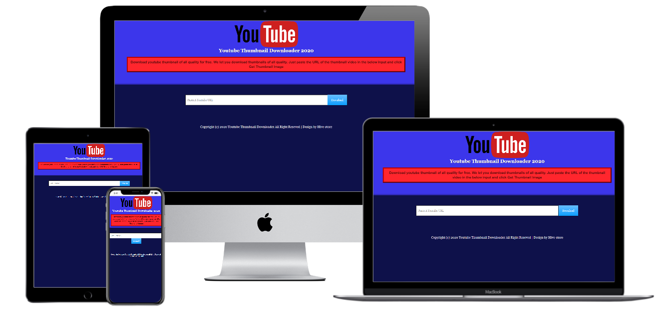 YouTube Thumbnail Downloader Template For Blogger ( Free