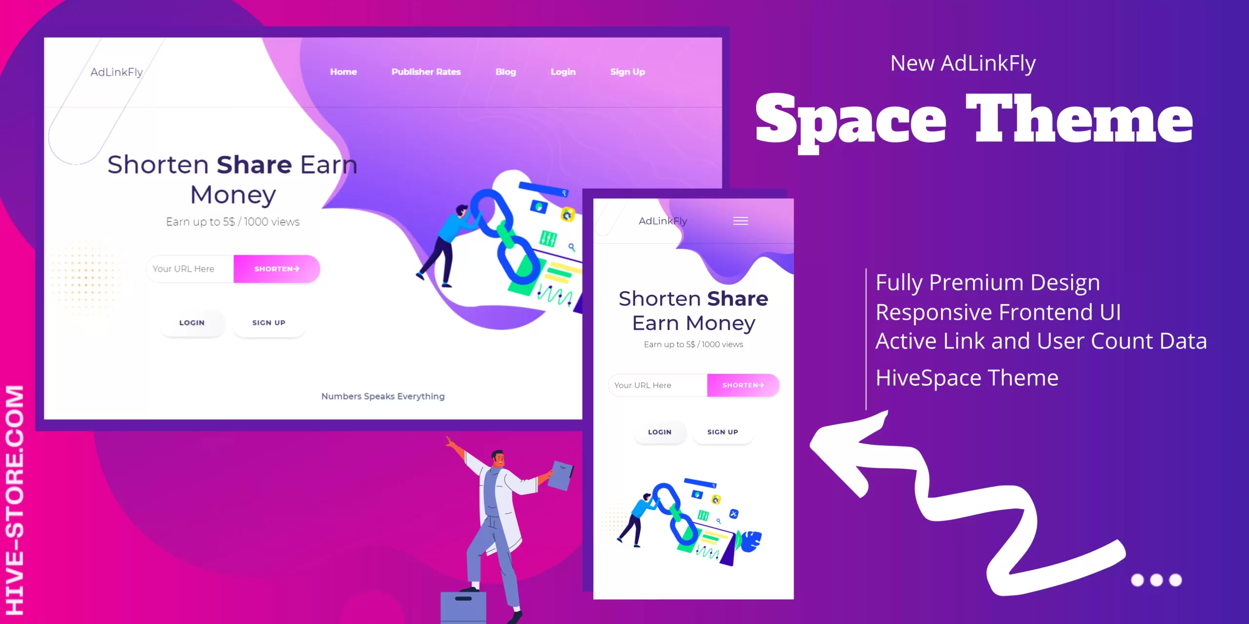 Adlinkfly HiveSpace Premium Template for Free